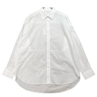 amherst バックコクーンシャツ- ホワイト