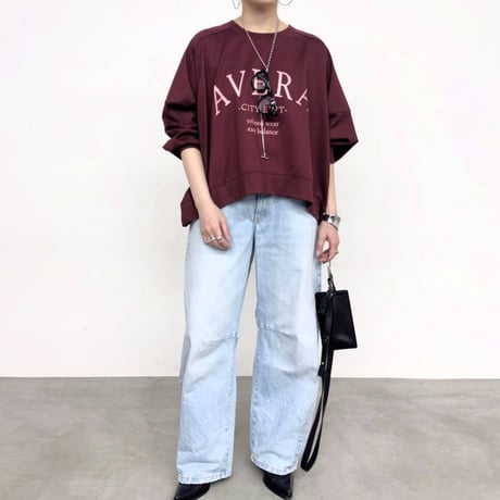 NUS コクーンロゴトップス - ボルドー