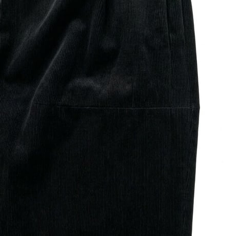 WYTE ストレッチコーデュロイタックパンツ ブラック