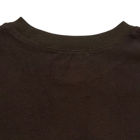 M53. ツイストドローコードロングTシャツ -ブラウン