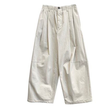 WYTE ストレッチコーデュロイタックパンツ アイボリー