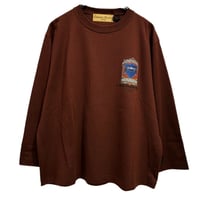 THOMAS MAGPIE    バックプリントロングTシャツ    - チョコレート