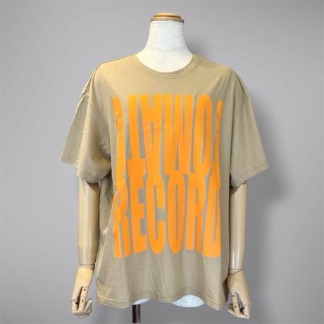 RISLEY    ビッグロゴTシャツ     -カーキ