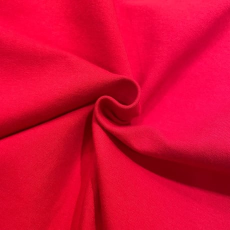 denicher ストレッチミニ裏毛バルーンスリーブプルオーバー- レッド