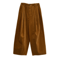 WYTE ストレッチコーデュロイタックパンツ ブラウン
