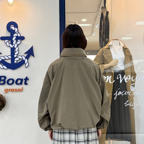 PASSIONE スタンドカラーブルゾン -カーキ