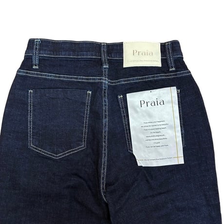 Praia   セミフレアデニムパンツ   -インディゴ