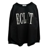 EimeeLaw   エンブロロゴジョーゼットプルオーバー - ブラック