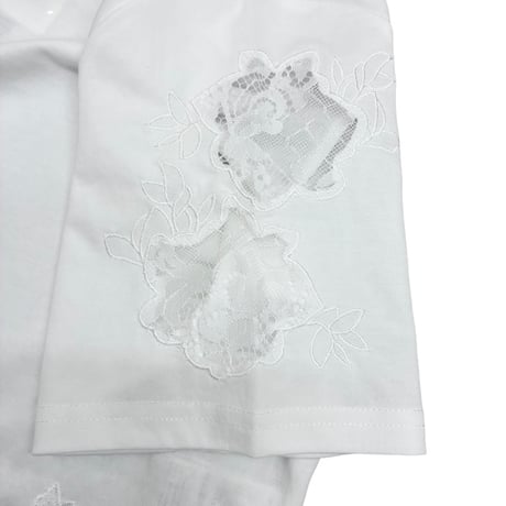 EimeeLaw   レースエンブロTシャツ- オフホワイト