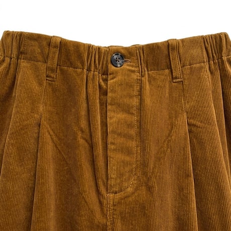 WYTE ストレッチコーデュロイタックパンツ ブラウン