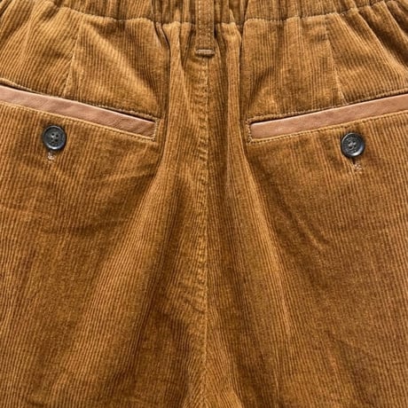 WYTE ストレッチコーデュロイタックパンツ ブラウン