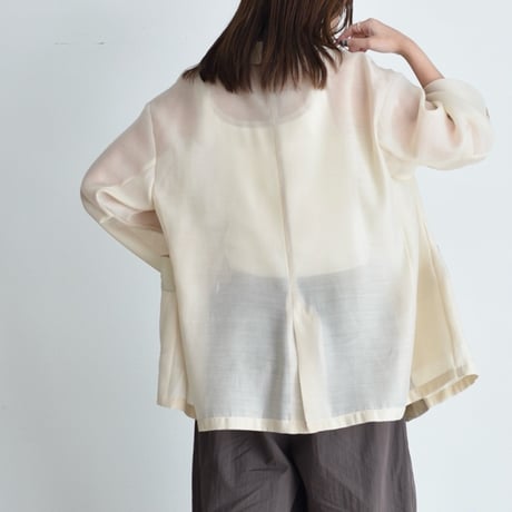 EimeeLaw   シアーテーラードジャケット -   ベージュ