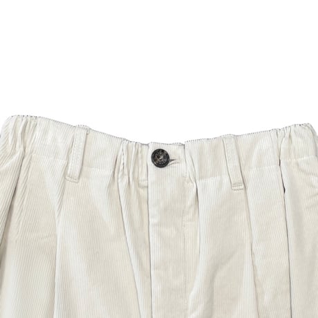 WYTE ストレッチコーデュロイタックパンツ アイボリー