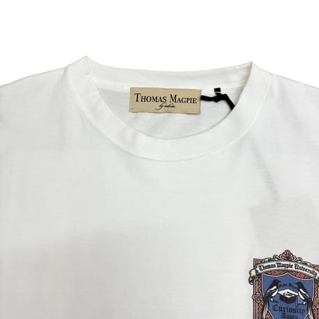 THOMAS MAGPIE    バックプリントロングTシャツ    - ホワイト