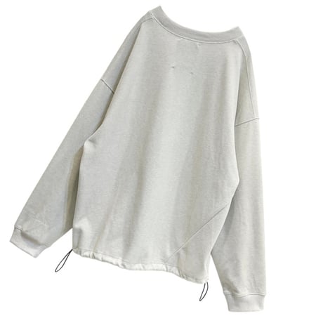 M53. ツイストドローコードロングTシャツ -オフホワイト
