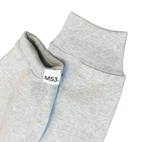 M53. カットオフプリントスウェット -グレー