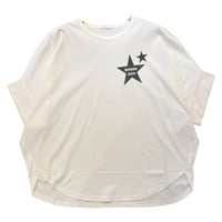 QTUME スタープリントTシャツ- ホワイト