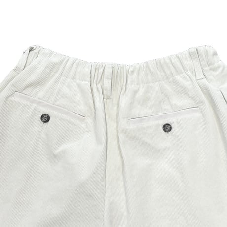 WYTE ストレッチコーデュロイタックパンツ アイボリー