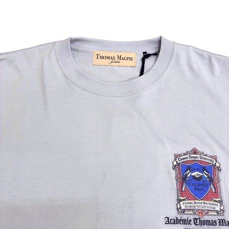 THOMAS MAGPIE    バックプリントロングTシャツ    - アイスグレー