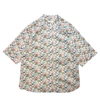 Parkes     リバティプリント"Queue for the Zoo"半袖シャツ