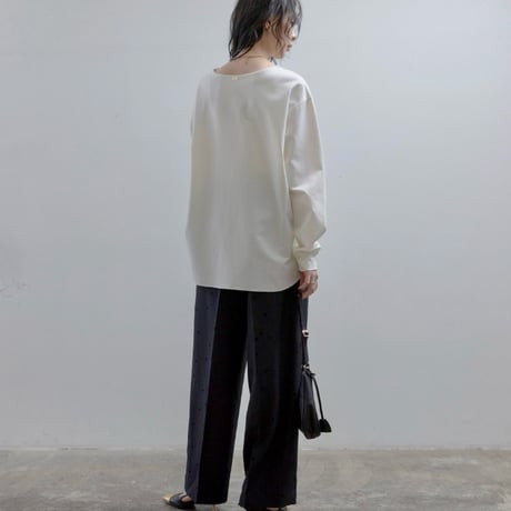 EimeeLaw   エンブロロゴジョーゼットプルオーバー -  アイボリー