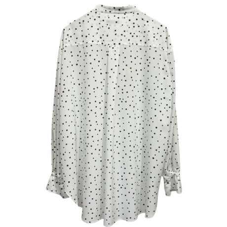 amherst スター柄シフォンシャツ- ホワイト