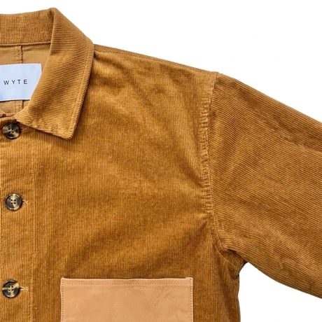 WYTE ストレッチコーデュロイカバーオールジャケット ブラウン