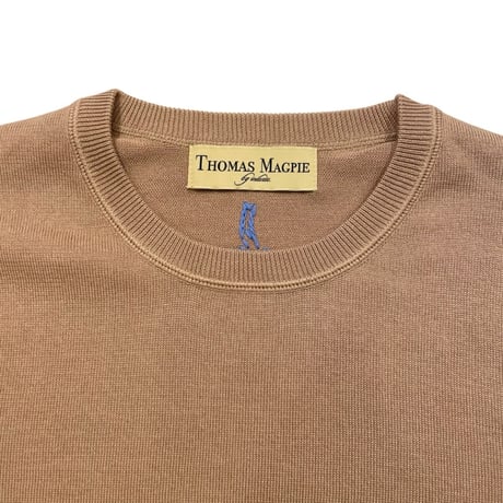 THOMAS MAGPIE プレーンニット  - ベージュ