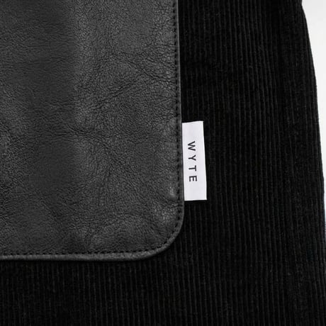 WYTE ストレッチコーデュロイカバーオールジャケット ブラック