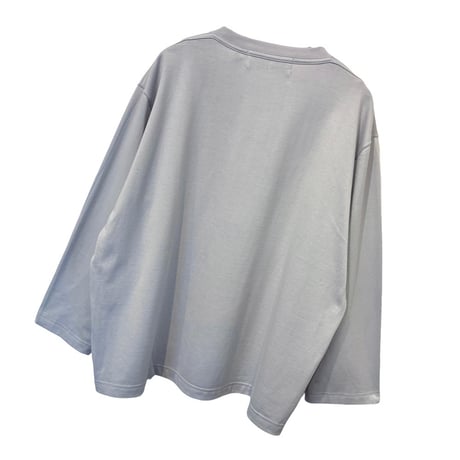 THOMAS MAGPIE      グラフィックプリント ロングスリーブTシャツ        -アイスグレー