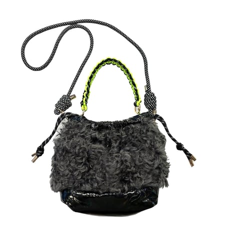 RISLEY   フェイクファー×キルティングリバーシブルバッグ
