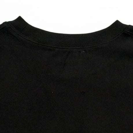 M53. ツイストドローコードロングTシャツ -ブラック
