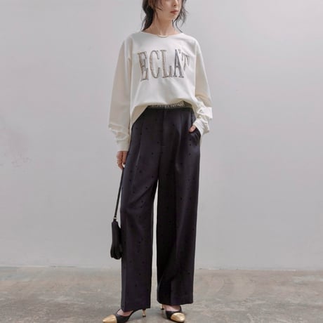 EimeeLaw   エンブロロゴジョーゼットプルオーバー -  アイボリー
