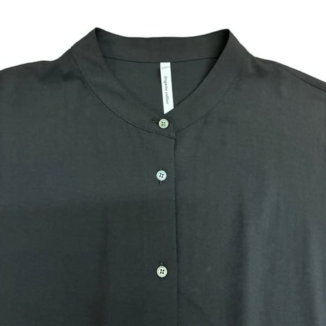 Dignte Collier    ストレッチシフォンワイドブラウス       -　チャコール