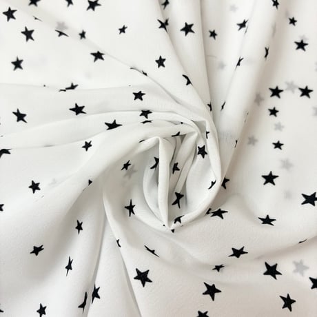 amherst スター柄シフォンシャツ- ホワイト