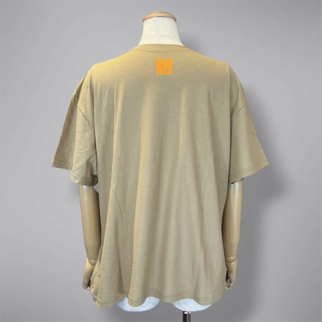 RISLEY    ビッグロゴTシャツ     -カーキ