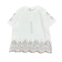 EimeeLaw   レースエンブロTシャツ- オフホワイト