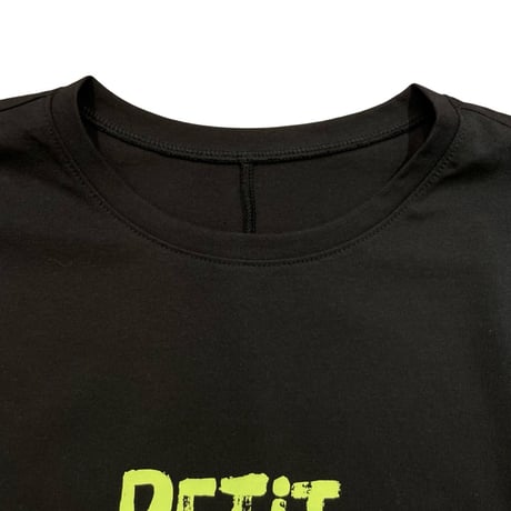 NUS フレンチスリーブロゴTシャツ -ブラック