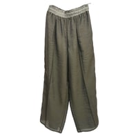 ATELIER SIX   シアーラインパンツ  -  カーキ