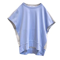 WYTE(ワイト) クリアコットンバイカラーTシャツ ブルー