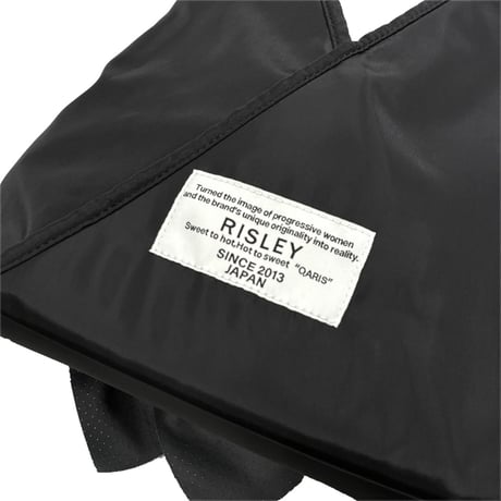 RISLEY         フリルパンチングミニBAG         -ブラック