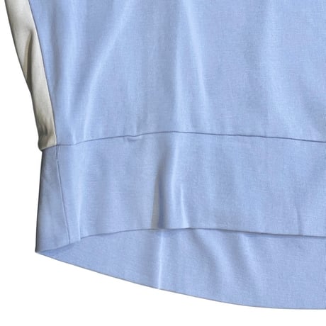 WYTE(ワイト) クリアコットンバイカラーTシャツ ブルー