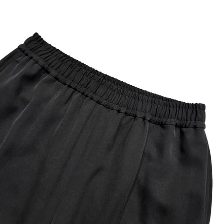 QTUME     オーバースカート付きパンツ       -ブラック