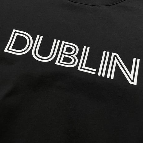 DignteCollier バックフレアプリントTシャツ- ブラック