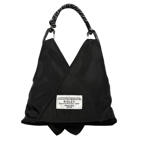 RISLEY         フリルパンチングミニBAG         -ブラック