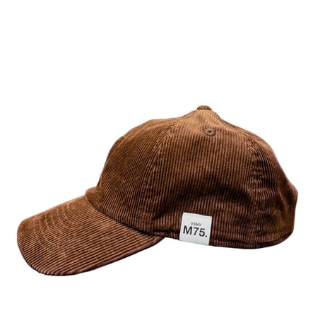 VISIONERY M75. コーデュロイ刺繍ロゴキャップ ブラウン