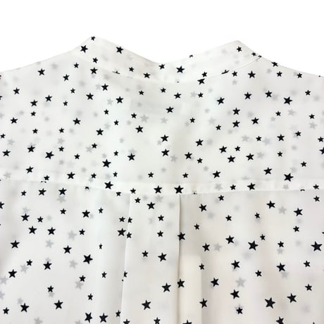amherst スター柄シフォンシャツ- ホワイト