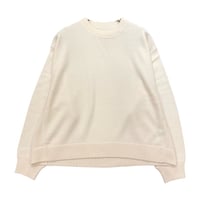 ATELIERSIX 14Gスムースニットクルーネックプルオーバー-