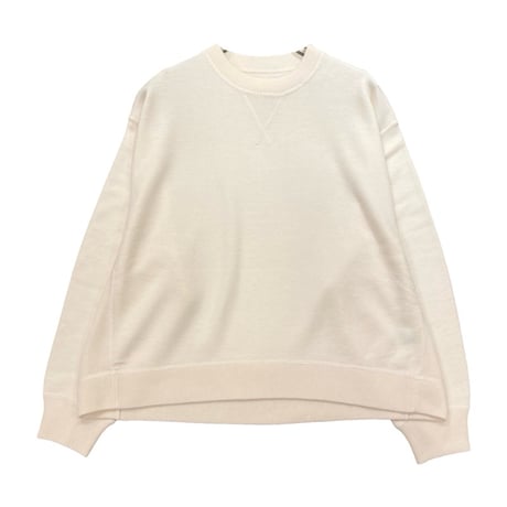 ATELIERSIX 14Gスムースニットクルーネックプルオーバー-