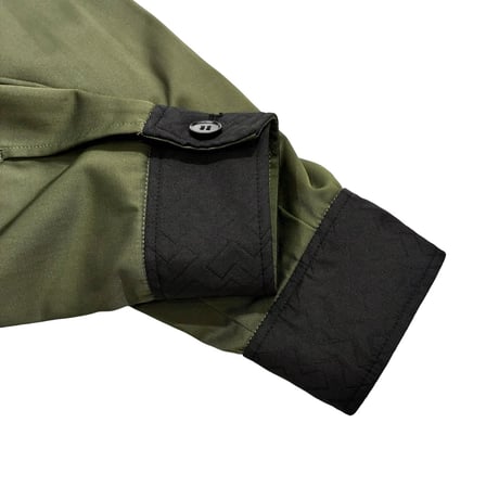 EimeeLaw    ビーズスパン刺繍 レイヤードジャケット      -カーキ